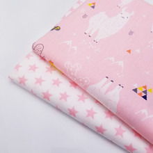 Lovely Animal/Star Printing Cotton Twill Fabric Handmade DIY Patchwork Soft 100 Cotton Fabric Materil Textile For Baby & Child 2024 - buy cheap