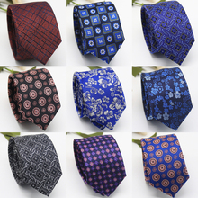 IHGSNMB-Corbata de flores de Jacquard para hombre, Corbatas de lujo a cuadros a rayas, Corbatas de boda, negocios, 6cm 2024 - compra barato