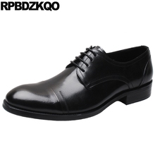 Модельные итальянские черные туфли-оксфорды из натуральной кожи в европейском стиле; роскошные мужские официальные свадебные туфли; Туфли-оксфорды с острым носком высокого качества 2022 - купить недорого