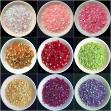 1200Pcs/Lot 4mm Transparent Cup Round Loose sequins Paillettes sewing on Cloth, Wedding craft, Women Garments Accessories 2024 - buy cheap