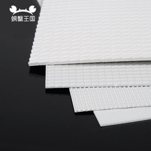 Hoja de plástico de estireno ABS, Material arquitectónico blanco, 270mm x 270mm, 2 uds. 2024 - compra barato