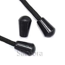 1000 Uds tapón de campana con tapa cable extremos tapón de bloqueo clip de palanca de plástico negro 2024 - compra barato