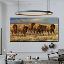 Abstract Animals Oil Painting Postes and Prints Wall Art Canvas Painting Yaks Pictures for Living Room Home Decoration No Frame 2024 - buy cheap