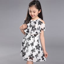 Baby Girls Dress Summer Fashion Children Clothing Kids Flower Dress Princess Costume vestidos, Summer Dress girl, big girl dresses summer, for baby, white black, for Summer 2024 - buy cheap