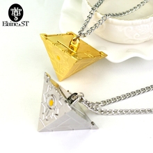 Gold colors Plated  Hip Hop Illuminati Necklace Pyramid Egyptian Eye Of Horus Charm Pendants Necklaces Men Amulet Rock Punk Type 2024 - buy cheap