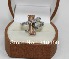 New Lovely zircon crystal jewellery ring size: 6-9# 2024 - buy cheap