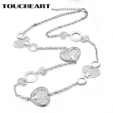 Collar de árbol de la vida con corazón personalizado de TOUCHEART, colgantes para mujeres, cadena de joyería de lujo, collar bohemio de declaración SNE180039 2024 - compra barato