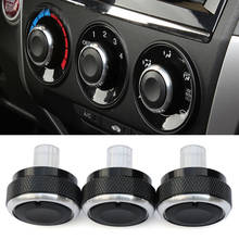 3pcs/set Aluminum Alloy Air Conditioning Knob AC Knob Heat Control Switch Button Knob For Honda City 2009-2013 Car Styling 2024 - buy cheap