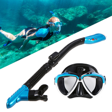 Lixada маска для снорклинга трубка набор анти-туман плавательные очки для дайвинга очки для снорклинга с легким дыханием сухая трубка для снорклинга 2024 - купить недорого