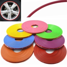 Universal  8M/Roll Car-styling Car Vehicle Color Wheel Rims Protector Care Tire Guard Line Rubber Moulding Trim Car Sticker 2024 - buy cheap