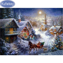 5d diydiamond painting Christmas,diamond Embroidery snow house,diamond painting dog,diamond mosaic,diamond painting cross stitch 2024 - buy cheap