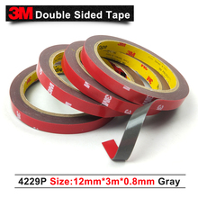 Cinta 3m de 3m 4229P 0,8mm de espesor cinta adhesiva de doble cara de espuma automotriz gris, tamaño 12MM x 3M,1 unids/lote 2024 - compra barato