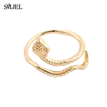 SMJEL 10 PCS/lot-R062 New Arrival Luxury Small Snake Rings For Girls Gifts Trendy Vintage Good Quality MS 2024 - buy cheap