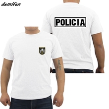 Fashion Inspired Spain National Police Special Forces GOES Espana Policia Design T-Shirt Men Cotton Short Sleeve Tees Shirt 2024 - buy cheap