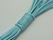 100 jardas céu azul coreano encerado fio da corda do cabo 1mm para colar do bracelete 2024 - compre barato