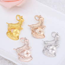 New Gold  jewelry garment animal  broches  small muslim hijab  pins wedding Sheep  brooch Beautiful Brooches  for women X1576 2024 - buy cheap