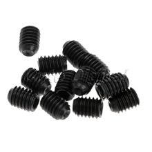 50pcs M3x 4mm Black Carbon Steel Hexagon Screws Hex Socket Head Cap Grub Screws Headless Nuts Assortment Kit Standoff Accessory 2024 - buy cheap