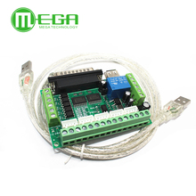 Upgraded 5 Axis CNC Interface Adapter Board For Stepper Motor Driver Mach3 +USB Cable 2024 - buy cheap