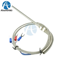 Tubo de sonda de protección de acero inoxidable, RTD 3 cables PT100 con Sensor de temperatura para Control de controlador de temperatura, 10cm 2024 - compra barato