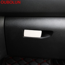 Oubolun-capa decorativa para peugeot 308 2017, porta-luvas em aço inoxidável, acabamento da tampa do porta-luvas, alça, guarnição stiker 2024 - compre barato