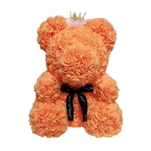 Красивые Искусственные цветы Роза медведь девушка годовщина день Святого Валентина подарок на день рождения для украшения свадебной вечеринки 2024 - купить недорого