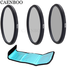 CAENBOO Camera Filter Neutral Density Circular ND2+4+8 37 40.5 43 46 49 52 55 58 62 67 72 77 82mm For Canon Nikon Sony DSRL Lens 2024 - buy cheap