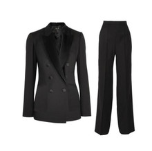 Black Women Business PantSuits 2 Piece Formal Professional Elegant Pantsuits Office Uniform Style Ladies Office Work Wear Suits 2024 - buy cheap