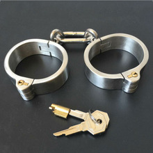 Metal handcuffs for sex adult games bdsm bondage stainless steel hand cuffs slave restraints fetish sex toys for couples 2024 - buy cheap