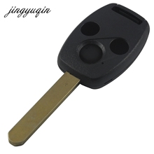 Jignyuqin-carcasa de llave remota de 3 botones para Honda Accord Insight CRV Civic Odyssey Pilot Ridgeline, alarma de coche, caja Fob de entrada sin llave 2024 - compra barato