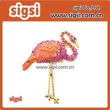 new style color animal brooch crystal rhinestone ostrich brooch and pins 2024 - buy cheap