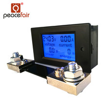 Peacefair-voltímetro Digital multifunción para coche, amperímetro 4 en 1, 6,5-100V, con derivación de 100A 2024 - compra barato
