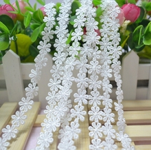 6M/ Lot White Black  Water Soluble Lace Fabric, Embroidery Lace Necklace Hair Accessories Lace Trim RS391 2024 - buy cheap