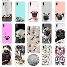 Funda de silicona para Huawei P40 P30 P20 Pro P10 Lite E Plus P Smart Z 2020 2019, cachorros, perros, caniche, Pug 2024 - compra barato