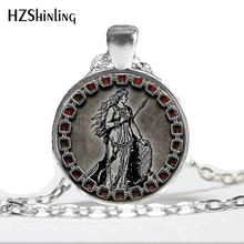 HZ--A527 New Goddess Pendant Necklace Freya Norse Jewelry Glass Cabochon Necklace Pendant HZ1 2024 - buy cheap