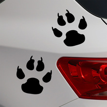 1 Pair Customization Bear Footprint Stickers Decal Car-Styling For vw volkswagen audi ford bmw e46 Benz opel car accessories 2024 - buy cheap