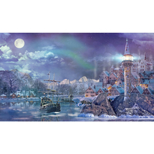 Vila de pescadores da visão noturna diamante Bordados diy diamante pintura mosaico pintura 3d do ponto da cruz de diamante fotos H242 diamant 2024 - compre barato