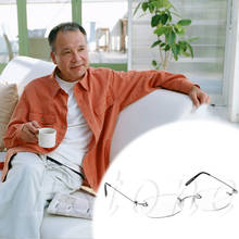 Fashion Men Women Metal Frame Rimless Reading Glasses Presbyopia 1.0 ~4.0 A47059-448E 2024 - buy cheap