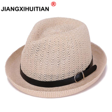 Sombreros de Sol para hombre y mujer, gorro con diseño trenzado, sombrero de paja panamá, para playa, primavera y verano, 2018 2024 - compra barato