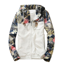 Chaqueta blanca floral para mujer, chaqueta bomber cálida, ropa de mujer, abrigo, suéter cortavientos 2024 - compra barato
