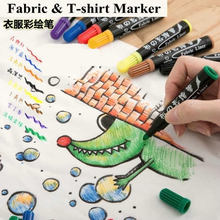 Kit de pintura permanente para desenho em camisetas, roupas, sapatos, tecido grafite, à prova d'água 2024 - compre barato
