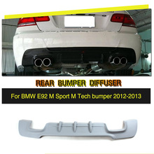 Parachoques trasero FRP gris para BMW Serie 3, parachoques Convertible deportivo, solo 2012, 2013, 335i, E92, E93, M 2024 - compra barato