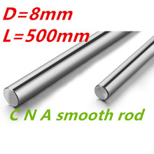 HOT OD 8mm x 500mm cilindro Liner Rail eje lineal eje óptico cromo para accesorio de impresora 3D 2024 - compra barato