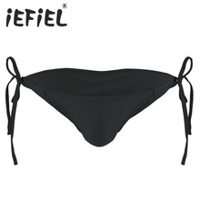 iEFiEL Newest Mens Lingerie Male Fashion Bikini G-string Thong Underwear Underpants Triangle Panties with Fastening String 2024 - buy cheap