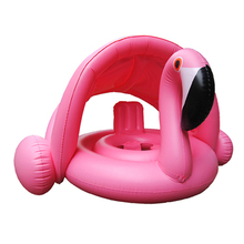 Baby inflatable swimming ring flamingo swan toy inflatable seat children swimming ring swimming pool floating 2024 - buy cheap