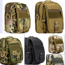Molle bolsa camuflada masculina, bolsa esportiva para dirigir em bicicleta, tática de um ombro