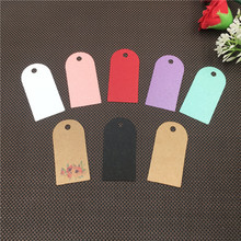 100Pcs/Lot Colorful Kraft Paper Tags Small Luggage Card Wedding Labels Mini Blank Craft Paper Gift Note 2024 - buy cheap
