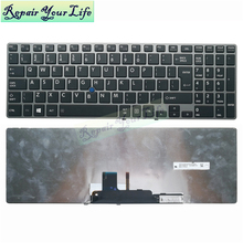 Backlit English laptop keyboard for Toshiba Tecra Z50 Z50-A Z50-A1502 Z50-A1510 US layout Replacement Keyboards gray frame 2024 - buy cheap