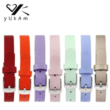 YUKAM Jewelry Keeper Women Red Green Multicolor Genuine Leather Keeper Bracelets Bangles Stainless Steel Buckle for Slide Charms 2024 - buy cheap