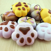 Kawaii Soft Cartoon Squishy Bread Puppy Footprint Collectibles Kid Toy 2024 - купить недорого