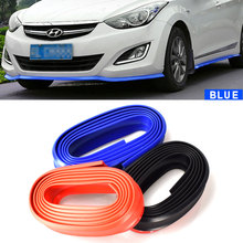2.5MX60MM Auto DIY Universal Car-Styling Mouldings Lip Skirt Protector Car Front Lip Bumper Car Rubber Strip Width Car Styling 2024 - buy cheap